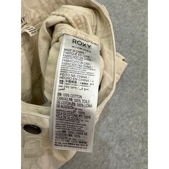Roxy Left Again Women’s Cream Cargo Pants - Size XS - Picture 13 of 14